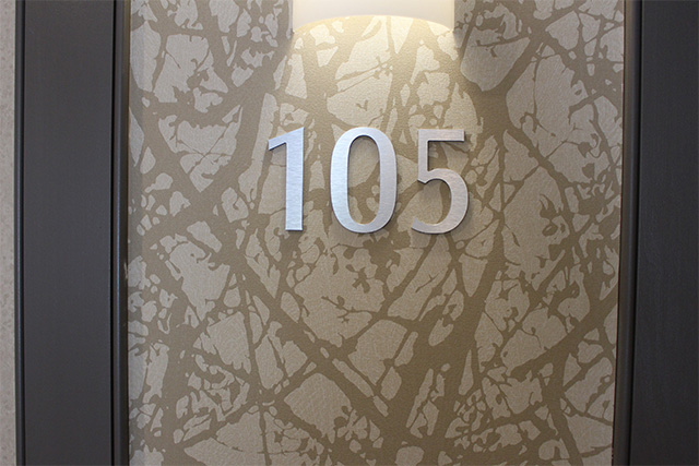 Accessible Acrylic Room Numbers for Condo