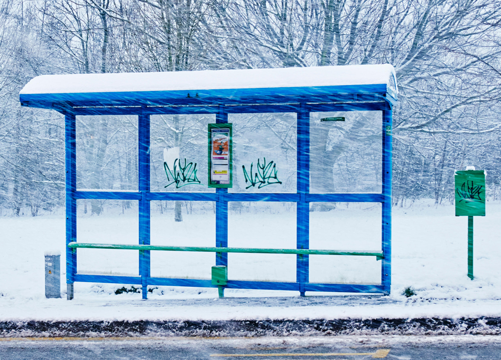 Bus Shelter 3M Anti-Graffiti Film